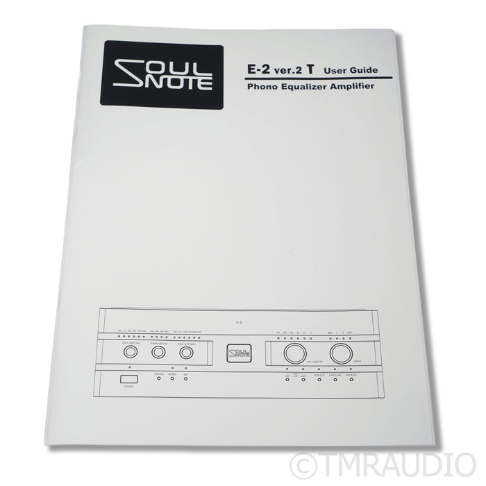 Soulnote E-2 Version 2 Phono Equalizer; MC/MM & DS Audio Optical Cartridges