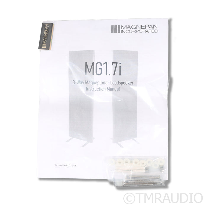 Magnepan 1.7i Planar Magnetic  Speaker Pair; Dark Cherry/Off White (Open Box)