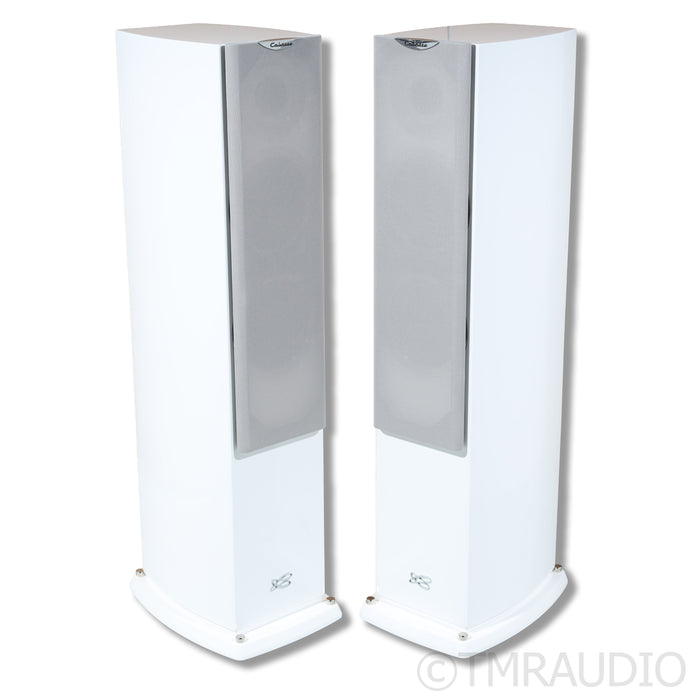 Cabasse Murano Alto Floorstanding Speakers; Glossy White Pair