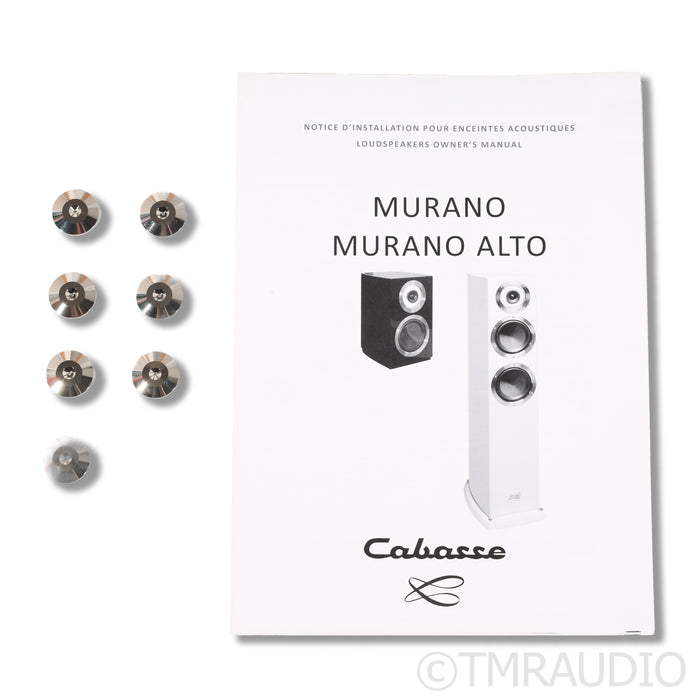 Cabasse Murano Alto Floorstanding Speakers; Glossy White Pair