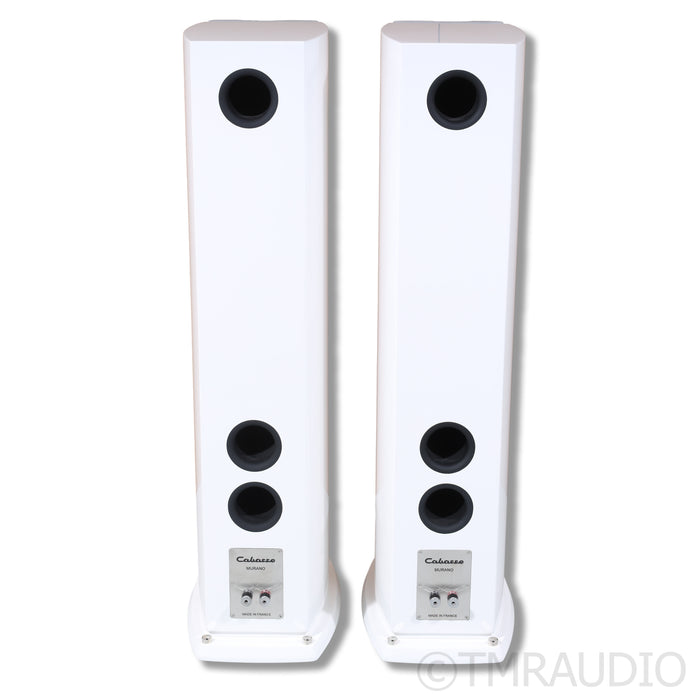 Cabasse Murano Alto Floorstanding Speakers; Glossy White Pair