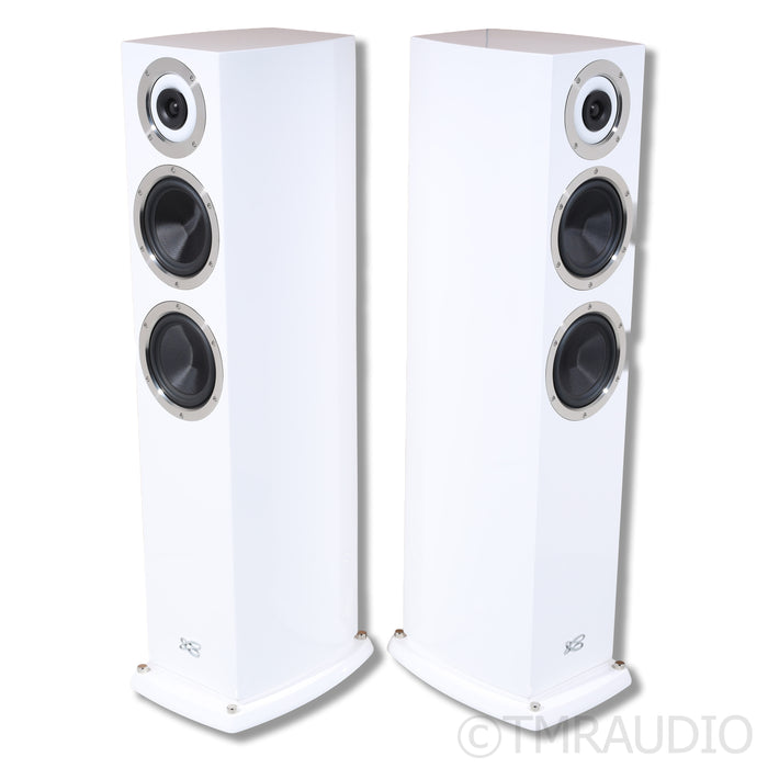 Cabasse Murano Alto Floorstanding Speakers; Glossy White Pair