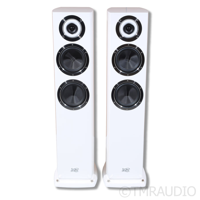 Cabasse Murano Alto Floorstanding Speakers; Glossy White Pair