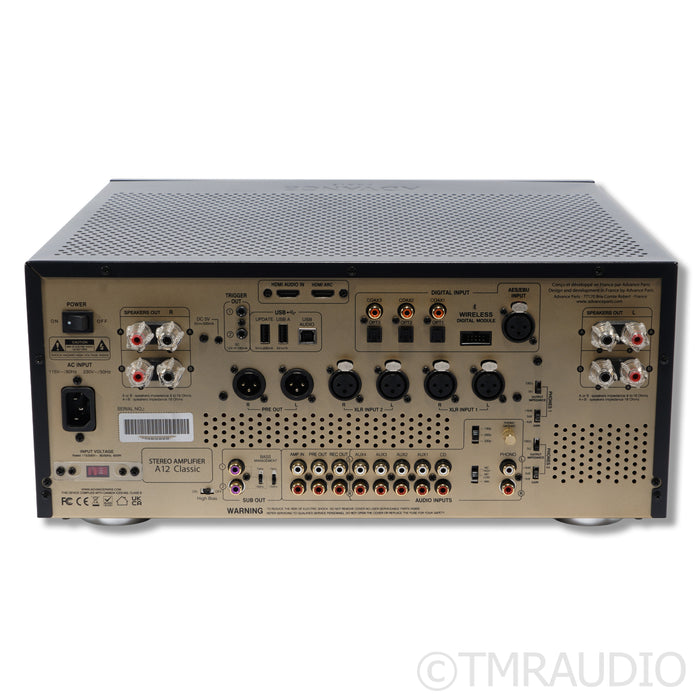 Advanced Paris A12 Classic Hybrid Integrated Amplifier w/Built-In DAC & Phono