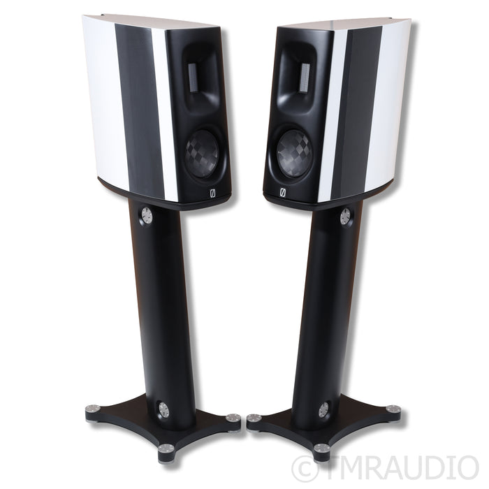 Borresen  C1 Bookshelf Speakers w/ Stands; White