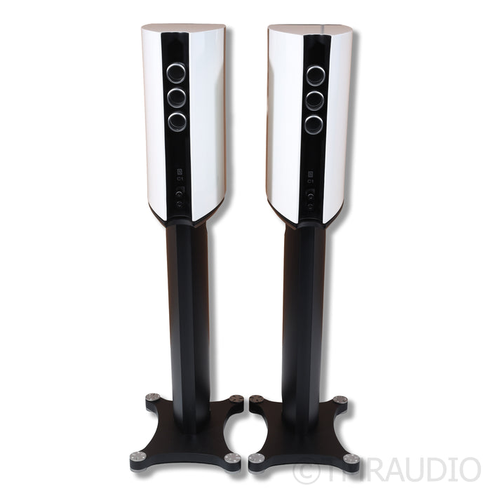 Borresen  C1 Bookshelf Speakers w/ Stands; White