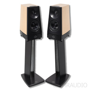 YG Acoustics Cairn Bookshelf Speakers w/ Stands; Oak