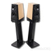 YG Acoustics Cairn Bookshelf Speakers w/ Stands; Oak