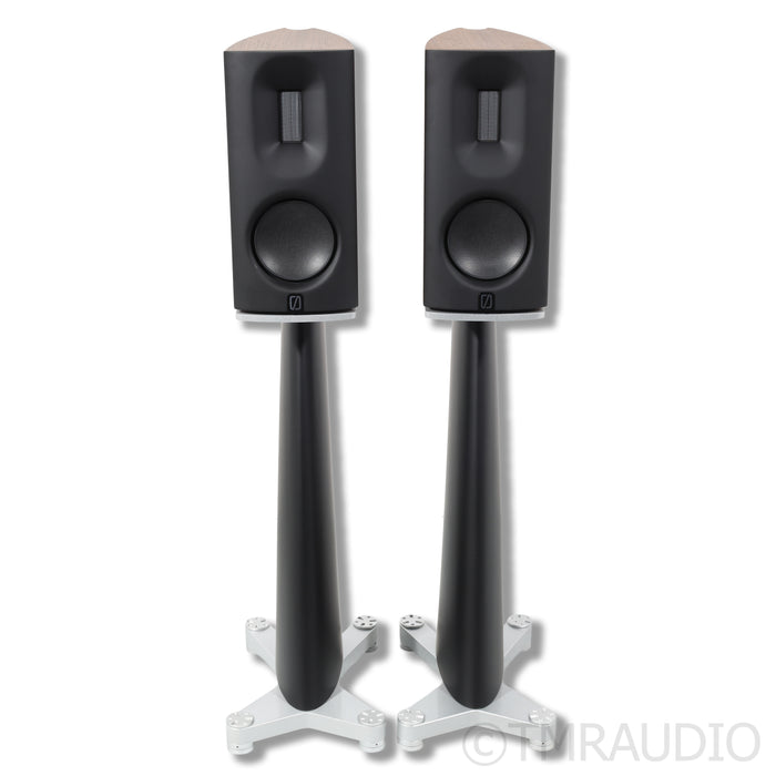 Borresen 01 Bookshelf Speaker Pair w/Stands; Walnut