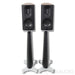 Borresen 01 Bookshelf Speaker Pair w/Stands; Walnut