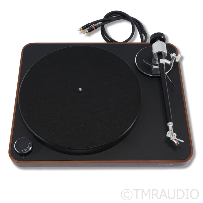 Clearaudio Concept Wood Belt-Drive Turntable; Satisfy Kardan 9" (No Cartridge)