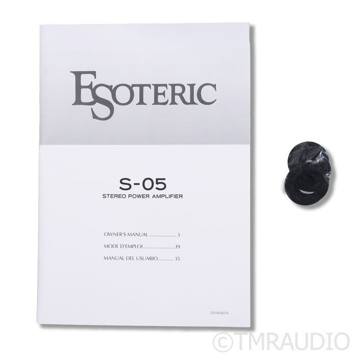 Esoteric Audio S-05 Power Amplifier (Demo w/ Warranty)