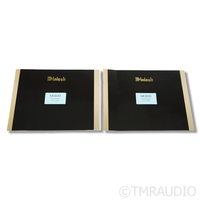 McIntosh MC830 Monoblock Power Amplifier; Pair