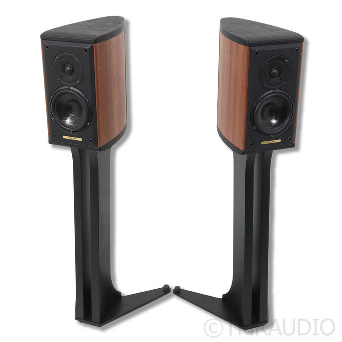 Sonus Faber Liuto Monitor Bookshelf Speakers w/ Stands: Walnut
