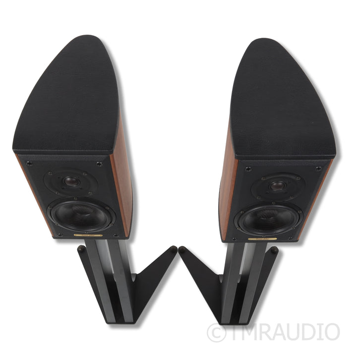 Sonus Faber Liuto Monitor Bookshelf Speakers w/ Stands: Walnut