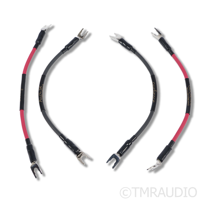 Audience Au24 SX Bi-Wire Jumpers; 6" Pair; Spade - Spade (Open Box)