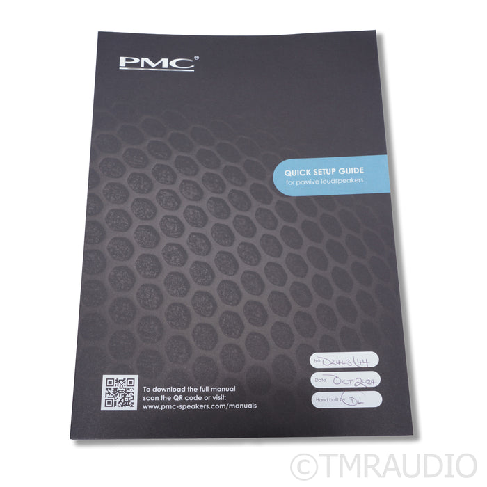 PMC prodigy1 Bookshelf Speakers; Black Pair (Open Box)