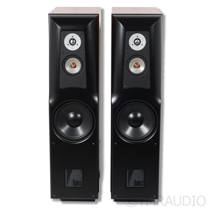 Hales Transcendence Five Floorstanding Speakers; Cherry