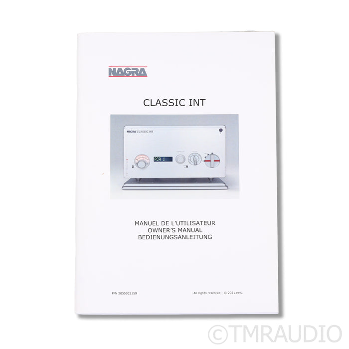 Nagra Classic INT Integrated Amplifier