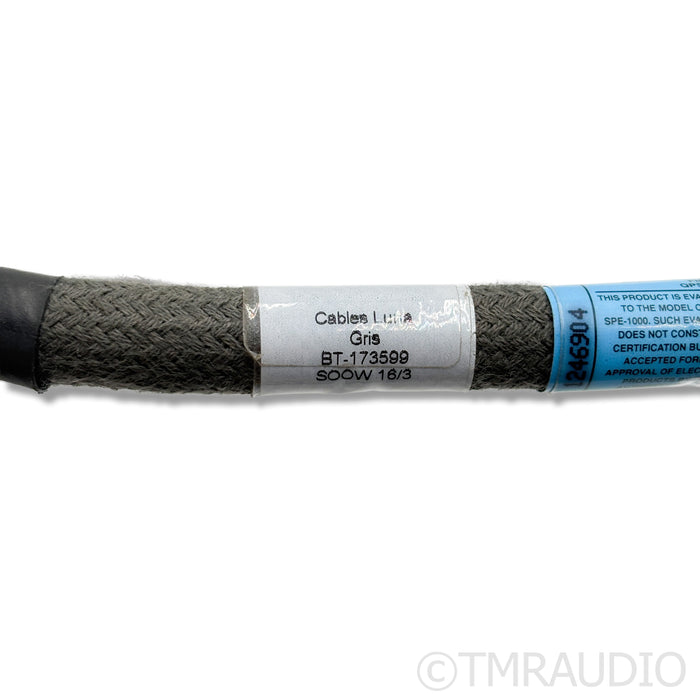 Luna Cables Gris Power Cable; 2m AC Cord