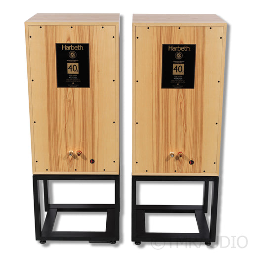 Harbeth 40.2 40th Anniversary Edition Speakers w/ Stands; Olive