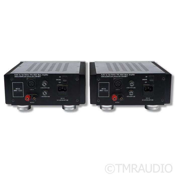 Audio by Van Alstine DVA M225 MonoBlock Power Amplifiers; Pair