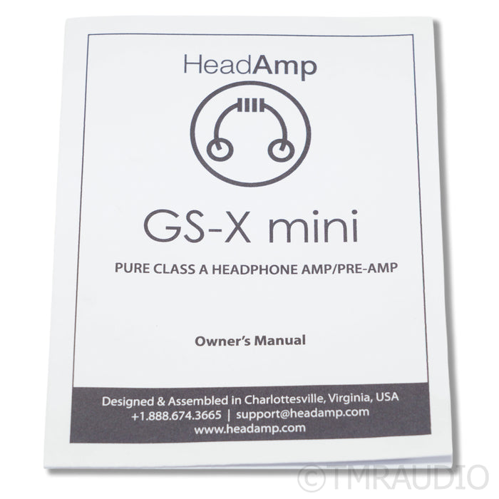 HeadAmp GS-X Mini Balanced Headphone Amplifier/Preamplifier