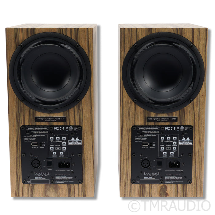 Buchardt Audio A500 SE Wireless Powered Bookshelf Speakers;  Light Palisander