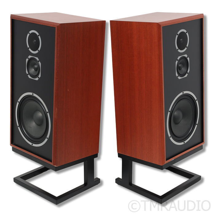 KLH Model Five Bookshelf Speakers w/ Stands; Mahogany