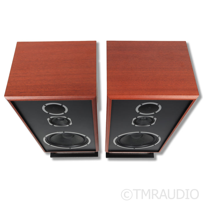 KLH Model Five Bookshelf Speakers w/ Stands; Mahogany