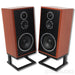 KLH Model Five Bookshelf Speakers w/ Stands; Mahogany