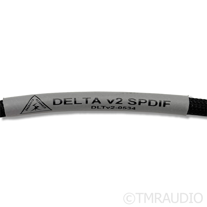 Shunyata Research Delta V2 RCA Digital Coaxial Interconnect; 2m Single