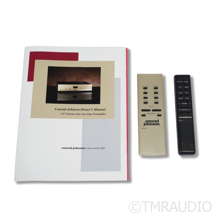 Conrad-Johnson ET7-S2 Stereo Hybrid Preamplifier (New Tube)