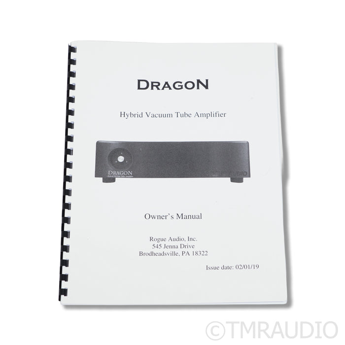 Rogue Audio DragoN Stereo Tube Hybrid Power Amplifier