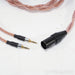 Eletech Cables Inferno Headphone Cable; 1.5m Single Dual 3.5mm to 4pin XLR