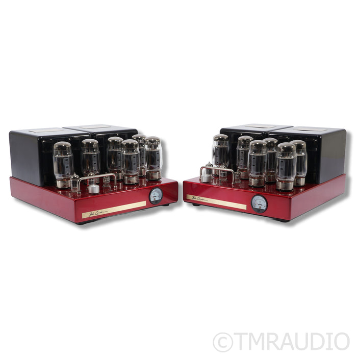 Bob Carver Crimson 350 MonoBlock Tube Power Amplifiers; Red Pair