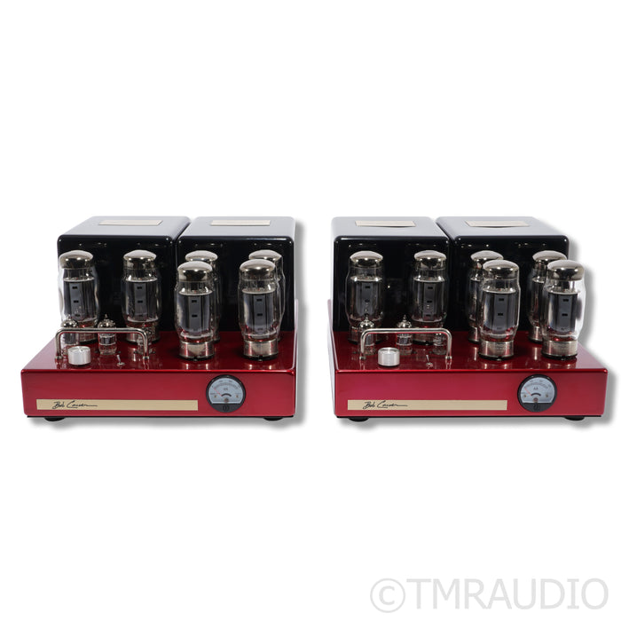 Bob Carver Crimson 350 MonoBlock Tube Power Amplifiers; Red Pair