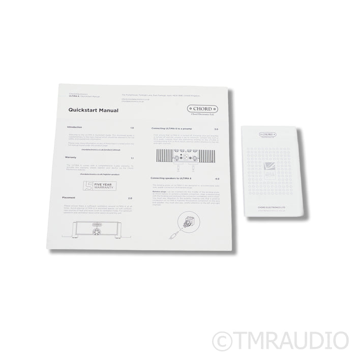 Chord Electronics Ultima 6 Stereo Power Amplifier (Used)