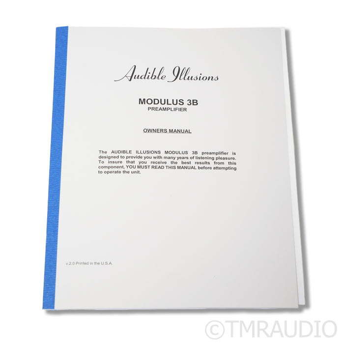 Audible Illusions Modulus 3B Tube Preamplifier