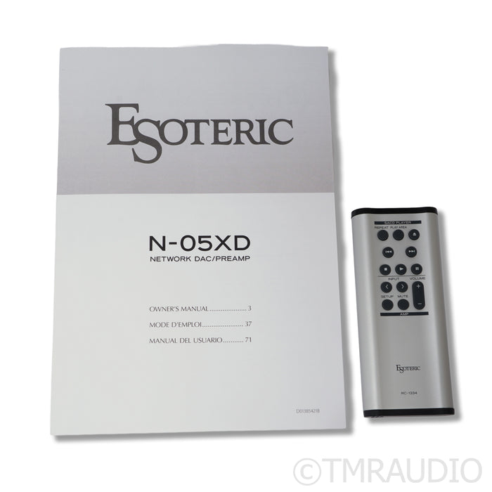 Esoteric Audio N-05XD DAC / Streamer / Preamplifier / Headphone Amplifier