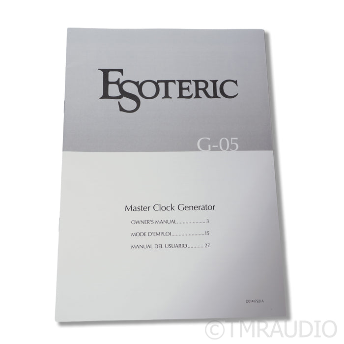 Esoteric Audio G-05 Master Clock Generator