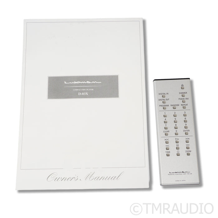 Luxman D-03X CD Transport/DAC Digital Player