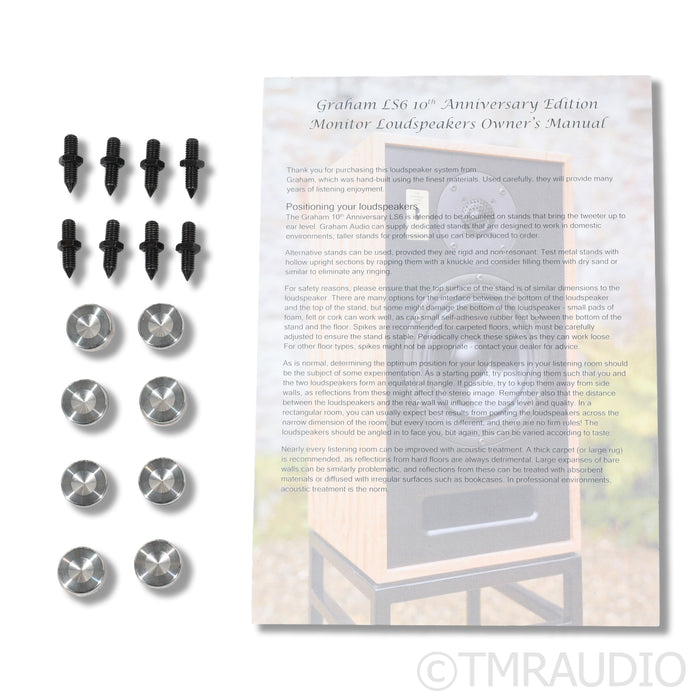 Graham Audio LS6 Anniversary Edition Bookshelf Speakers w/ Stands; Eucalyptus