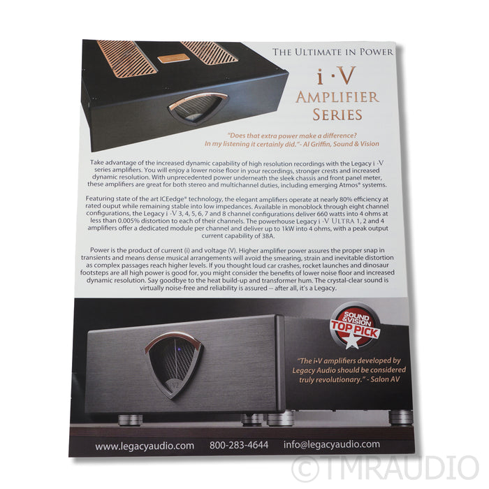 Legacy Audio i.V2 ULTRA Stereo Power Amplifier