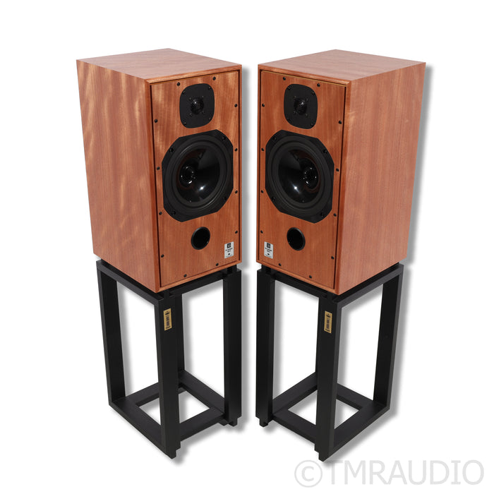 Harbeth HL Compact 7ES-3 XD Bookshelf Speakers; Okoume; Ton Trager Stands