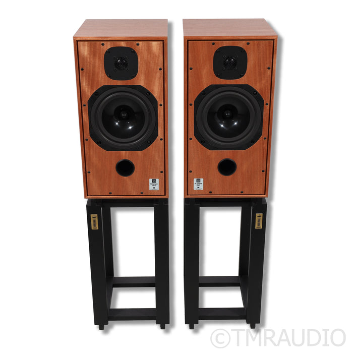 Harbeth HL Compact 7ES-3 XD Bookshelf Speakers; Okoume; Ton Trager Stands