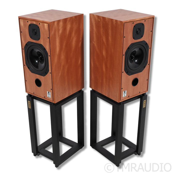 Harbeth HL Compact 7ES-3 XD Bookshelf Speakers; Okoume; Ton Trager Stands