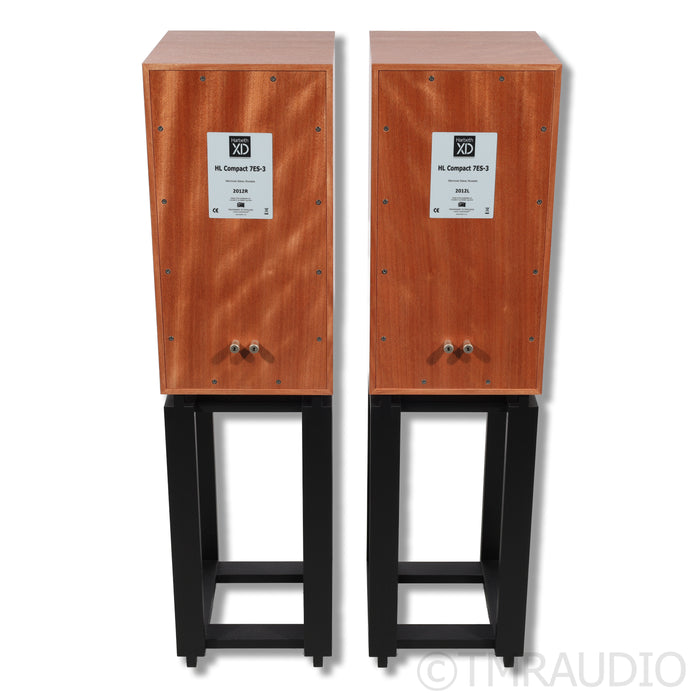 Harbeth HL Compact 7ES-3 XD Bookshelf Speakers; Okoume; Ton Trager Stands