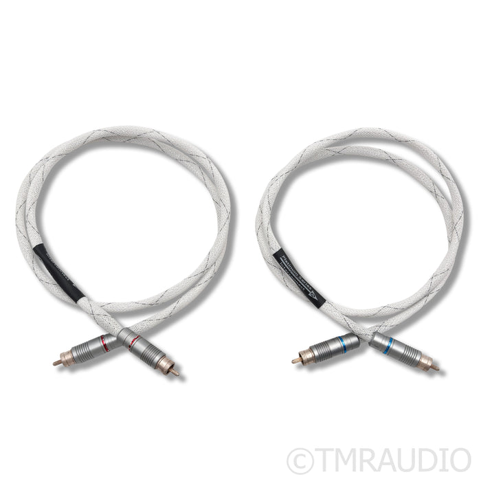 WyWires Platinum RCA Interconnects; 1m Cable Pair