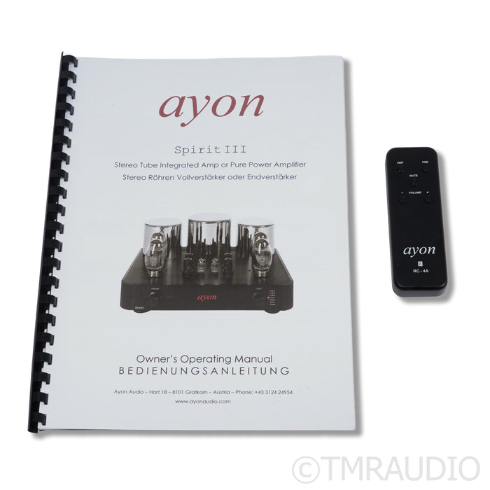 Ayon Audio Spirit III Class-A Tube Integrated Amplifier